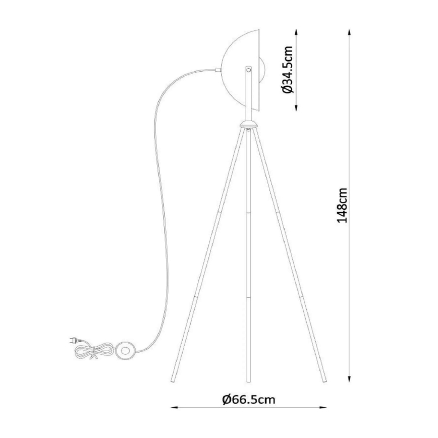 Lucide 05730/01/30 - Lampadar ALVARO 1xE27/40W/230V