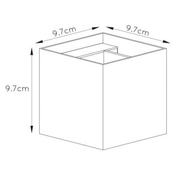 Lucide 09217/04/36 - Aplica perete LED XIO 1xG9/4W/230V antracit