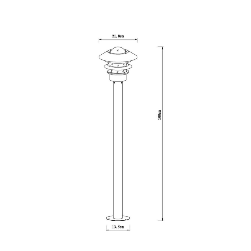 Lucide 11874/99/30 - Lampă exterior ZICO 1xE27/60W/230V IP 44