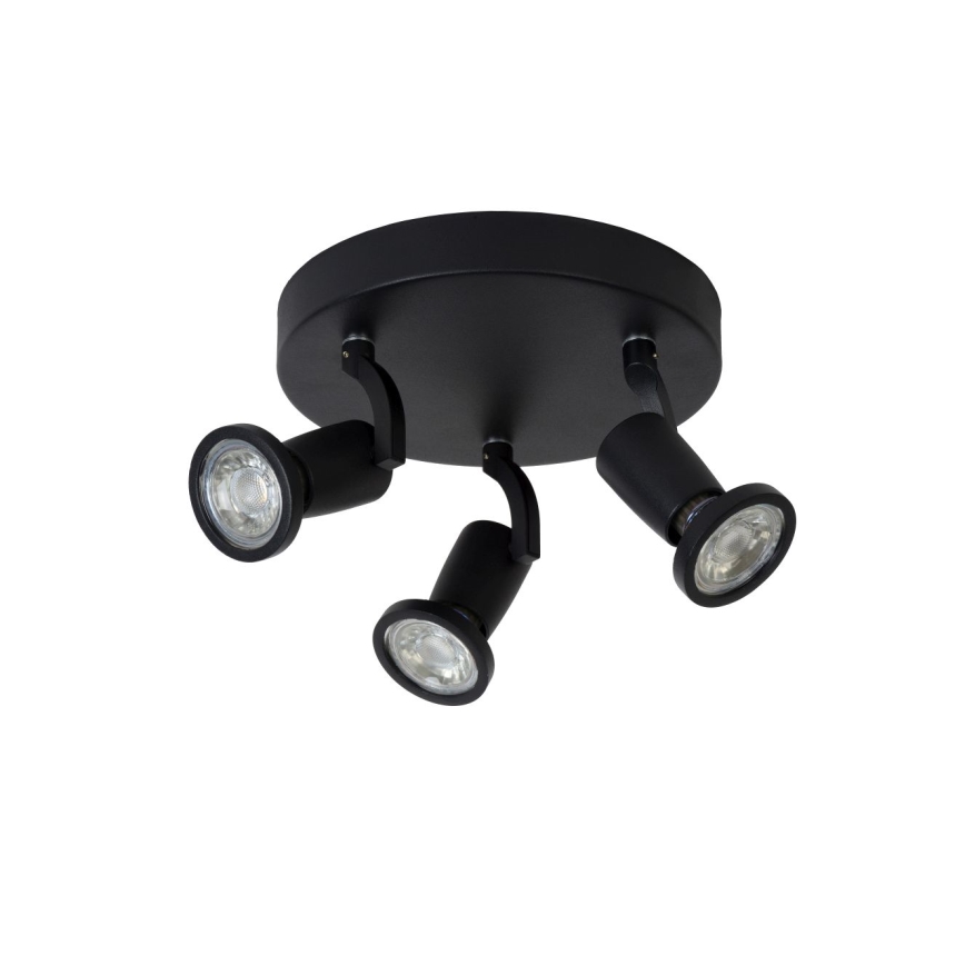 Lucide 11903/15/30 - Lampa spot LED JASTER-LED 3xGU10/5W/230V neagra