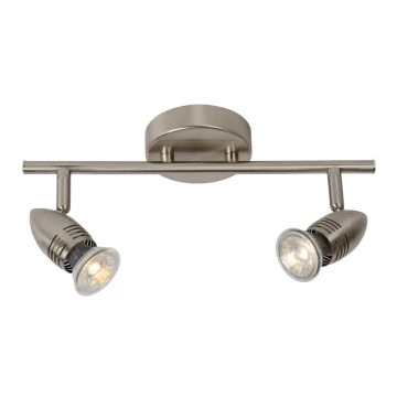Lucide 13955/10/12 - Lampa spot LED CARO-LED 2xGU10/5W/230V crom