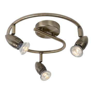 Lucide 13955/14/03 - Lampa spot LED CARO-LED 3xGU10/5W/230V bronz