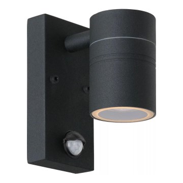 Lucide 14866/05/30 - LED Lampă exterior cu senzor ARNE-LED 1xGU10/5W/230V negru