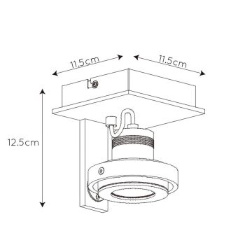 Lucide 17906/06/31 - LED Lampă spot GU10/5W/230V