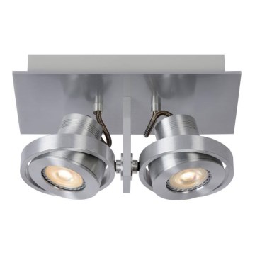 Lucide 17906/10/12 - Lampa spot LED LANDA 2xGU10/4,5W/230V crom