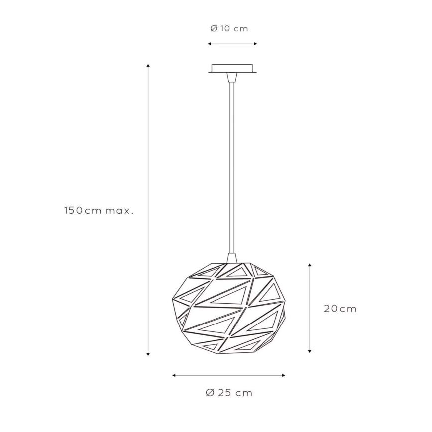 Lucide 21415/25/31 - Lustră pe cablu MALUNGA 1xE27/60W/230V