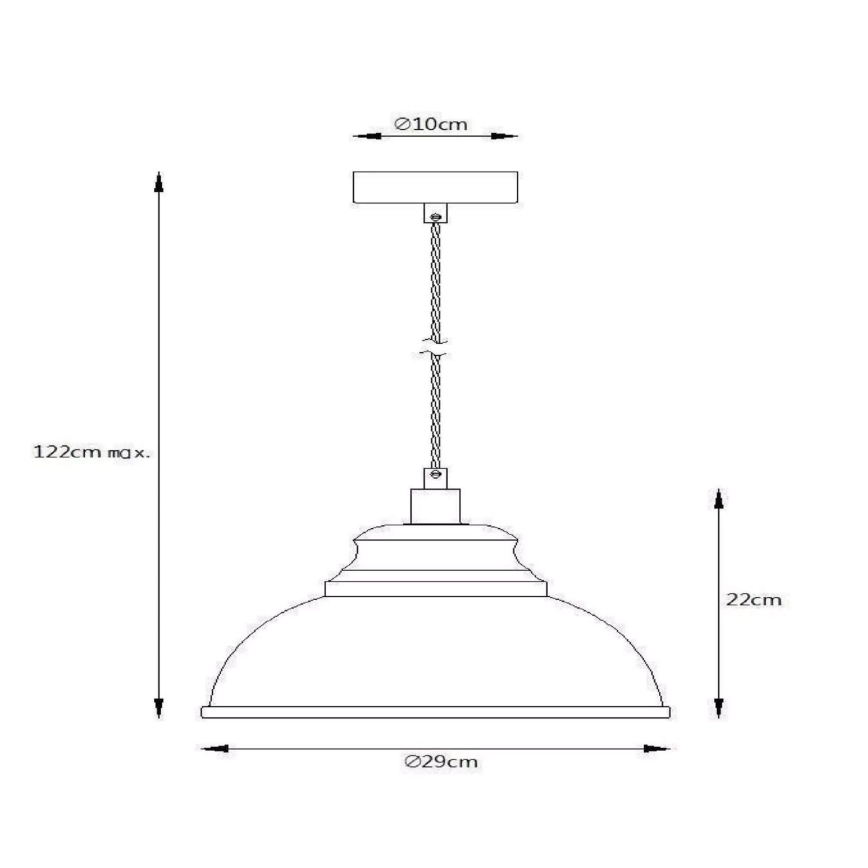 Lucide 34400/29/68 - Lampa suspendata ISLA 1xE14/40W/230V albastru