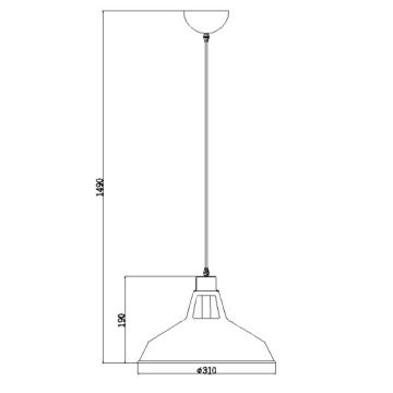 Lucide 43401/31/30 - Lampa suspendata BRASSY-BIS 1xE27/60W/230V negru