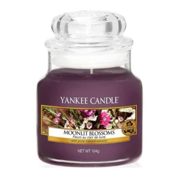 Lumânare parfumată MOONLIT BLOSSOMS mică 104g 20-30 de ore Yankee Candle