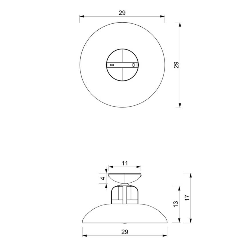 Lustră aplicată FELIX 1xE27/60W/230V albă