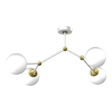 Lustră aplicată JOY 4xE14/40W/230V alb/aurie
