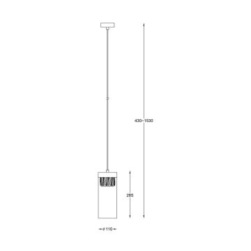 Lustră de cristal pe cablu 1xG9/28W/230V Zuma Line