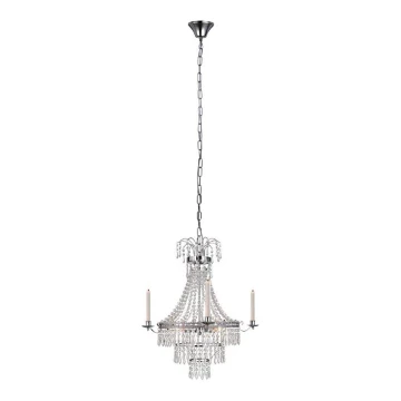 Lustră de cristal pe lanț MARIELUND 3xE14/40W/230V crom Markslöjd 105156