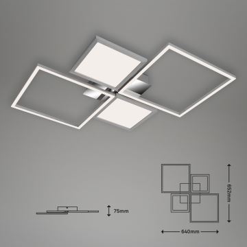 Lustră LED aplicată dimabilă FRAME LED/40W/230V Briloner 3530-018 3000-6500K + telecomandă