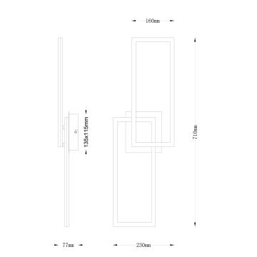 Lustră LED aplicată dimabilă LED/24W/230V 2700-6000K Globo + telecomandă