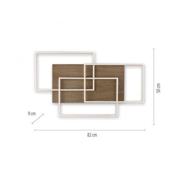 Lustră LED aplicată dimabilă PALMA 3xLED/12W/230V Paul Neuhaus 8330-79 + telecomandă