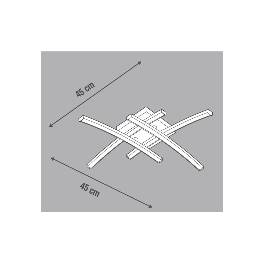 Lustră LED aplicată Eglo 79746 BERYL LED/24W/230V