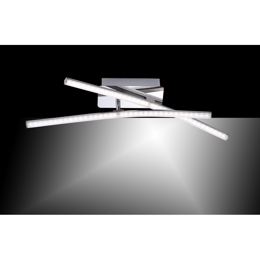 Lustră LED aplicată SIMON 2xLED/5W/230V crom mat Leuchten Direkt 11270-55