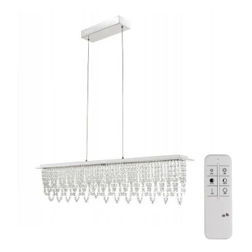 Lustră LED de cristal dimabilă pe cablu Globo 68405-24H SCALA LED/24W/230V + telecomandă