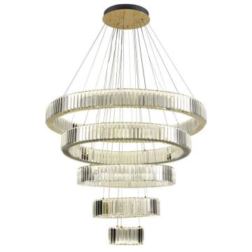 Lustră LED de cristal dimabilă pe cablu LED/195W/230V 3000-6500K + telecomandă