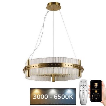 Lustră LED de cristal dimabilă pe cablu LED/40W/230V 3000-6500K + telecomandă