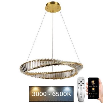 Lustră LED de cristal dimabilă pe cablu LED/40W/230V 3000-6500K + telecomandă