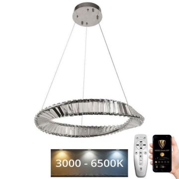 Lustră LED de cristal dimabilă pe cablu LED/40W/230V 3000-6500K + telecomandă