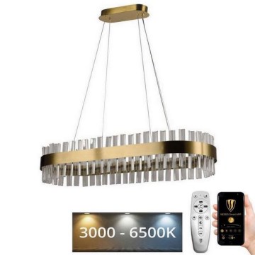 Lustră LED de cristal dimabilă pe cablu LED/45W/230V 3000-6500K + telecomandă