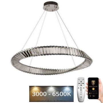 Lustră LED de cristal dimabilă pe cablu LED/50W/230V 3000-6500K + telecomandă