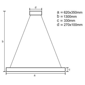 Lustră LED de cristal dimabilă pe cablu LED/70W/230V 3000-6500K + telecomandă