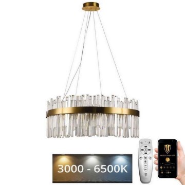 Lustră LED de cristal dimabilă pe cablu LED/80W/230V 3000-6500K + telecomandă