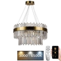 Lustră LED de cristal dimabilă pe cablu LED/80W/230V 3000-6500K + telecomandă