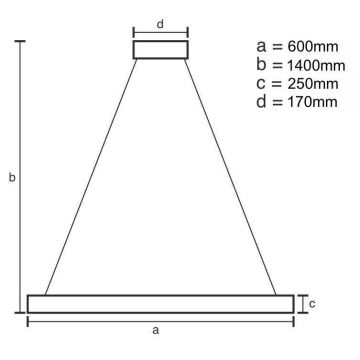 Lustră LED de cristal dimabilă pe cablu LED/80W/230V 3000-6500K + telecomandă