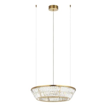 Lustră LED de cristal dimabilă pe cablu Zambelis 23046 LED/38W/230V CRI 90 3000K d. 60 cm alamă