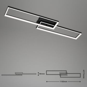 Lustră LED dimabilă aplicată Briloner 3013-015 FRAME LED/40W/230V + telecomandă