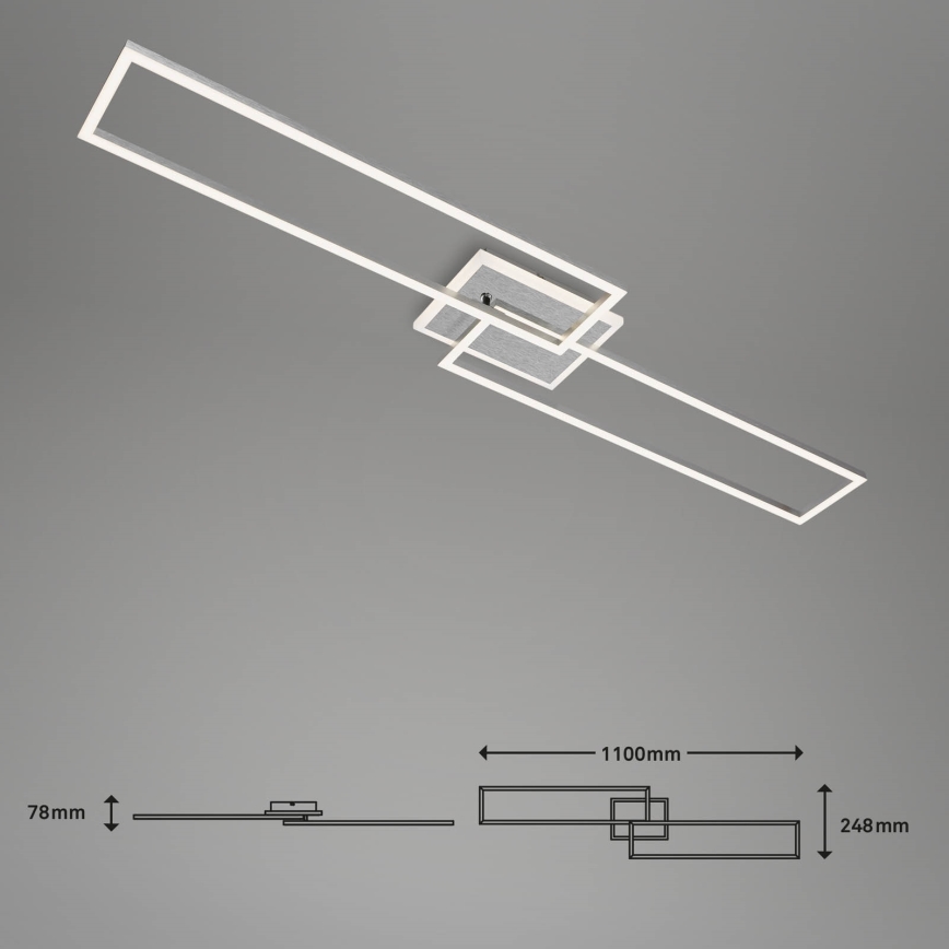 Lustră LED dimabilă aplicată FRAME 2xLED/20W/230V 2700-6500K Wi-Fi Tuya Brilo + telecomandă