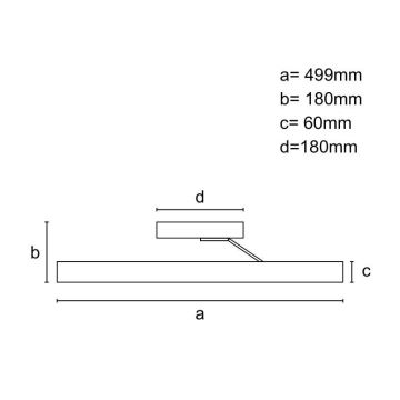 Lustră LED dimabilă aplicată LED/86W/230V 3000-6500K auriu + telecomandă