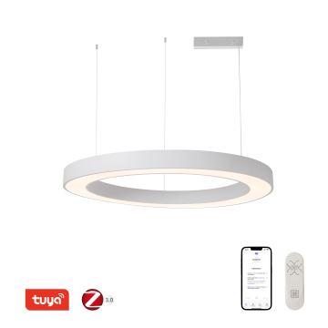 Lustră LED dimabilă pe cablu Immax NEO 07214L PASTEL LED/68W/230V 2700-6500K alb 95 cm Tuya + telecomandă