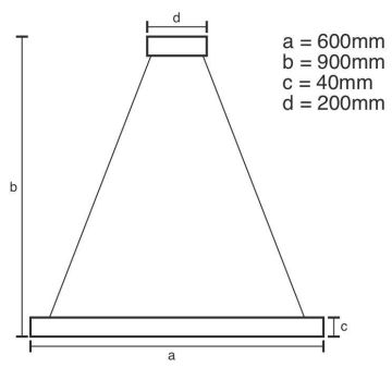 Lustră LED dimabilă pe cablu Brilagi CIRCLE LED/42W/230V 3000-6500K + telecomandă