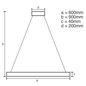 Lustră LED dimabilă pe cablu Brilagi CIRCLE LED/42W/230V 3000-6500K + telecomandă