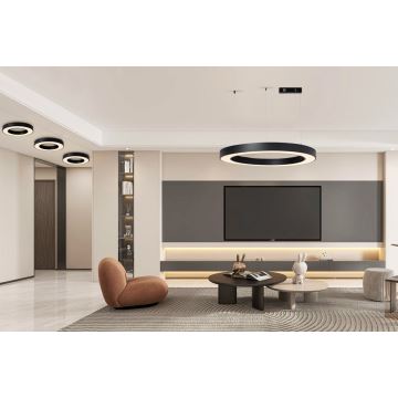 Lustră LED dimabilă pe cablu Immax NEO 07211L PASTEL LED/68W/230V 2700-6500K Tuya negru + telecomandă