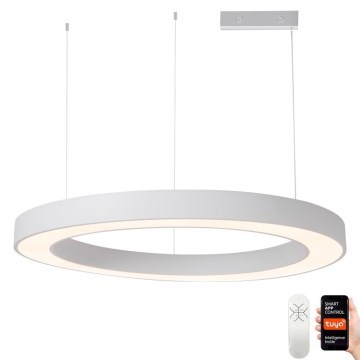 Lustră LED dimabilă pe cablu Immax NEO 07214L PASTEL LED/68W/230V 2700-6500K alb 95 cm Tuya + telecomandă