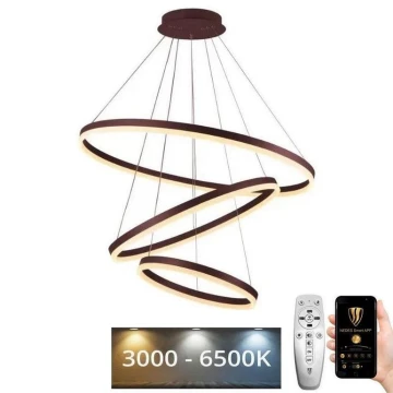 Lustră LED dimabilă pe cablu LED/125W/230V 3000-6500K + telecomandă