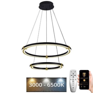 Lustră LED dimabilă pe cablu LED/130W/230V 3000-6500K + telecomandă