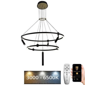 Lustră LED dimabilă pe cablu LED/140W/230V 3000-6500K + telecomandă