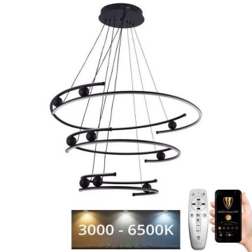 Lustră LED dimabilă pe cablu LED/170W/230V 3000-6500K + telecomandă