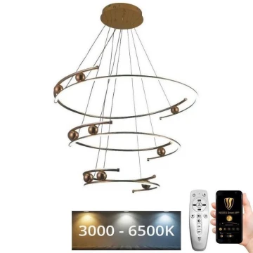 Lustră LED dimabilă pe cablu LED/170W/230V 3000-6500K + telecomandă