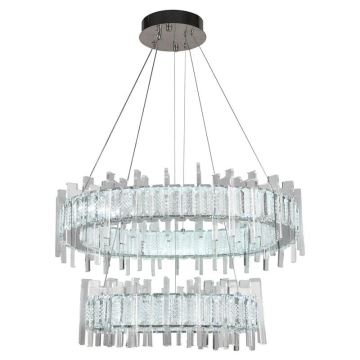 Lustră LED dimabilă de cristal pe cablu LED/65W/230V 3000-6500K + telecomandă