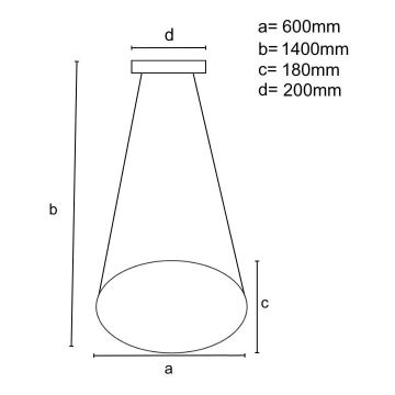 Lustră LED dimabilă pe cablu LED/70W/230V 3000-6500K + telecomandă