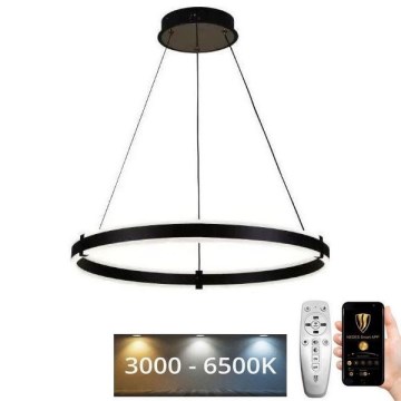 Lustră LED dimabilă pe cablu LED/85W/230V 3000-6500K + telecomandă